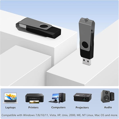 AGECASH 4GB Flash Drive Bulk 50 Pack 4 GB Fat32 USB Flash Drives Bulk USB 2.0 Memory Stick Thumb Drive 50Pack with Lanyards Swivel Jump Drives Multipack for Data Stroage and Backup, Grey 4GB