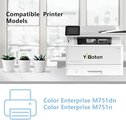 658X Cyan Toner Cartridge Replacement for W2001X Cyan Toner Cartridge Compatible for Color Leserjet Enterprise M751 M751n M751dn Printer Series.（with New Chip）