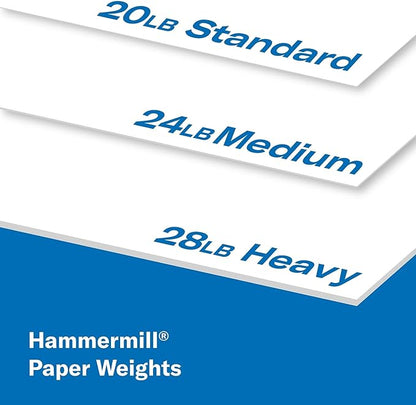Hammermill Printer Paper, Fore Multipurpose 20 lb Copy Paper, 8.5 x 11 - 96 Bright, Made in the USA, 103267 (1 Ream, 500 Sheets Total)