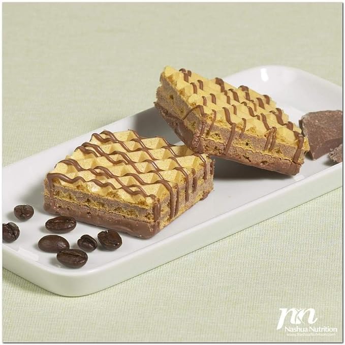 Proti-Thin High Protein Mocha Wafer Squares, 15g Protein, Low Calorie, Low Carb, Low Sugar, Aspartame Free, Diet Wafer Bars, Healthy Snack, 2 Wafers per Serving, 5 Count Box