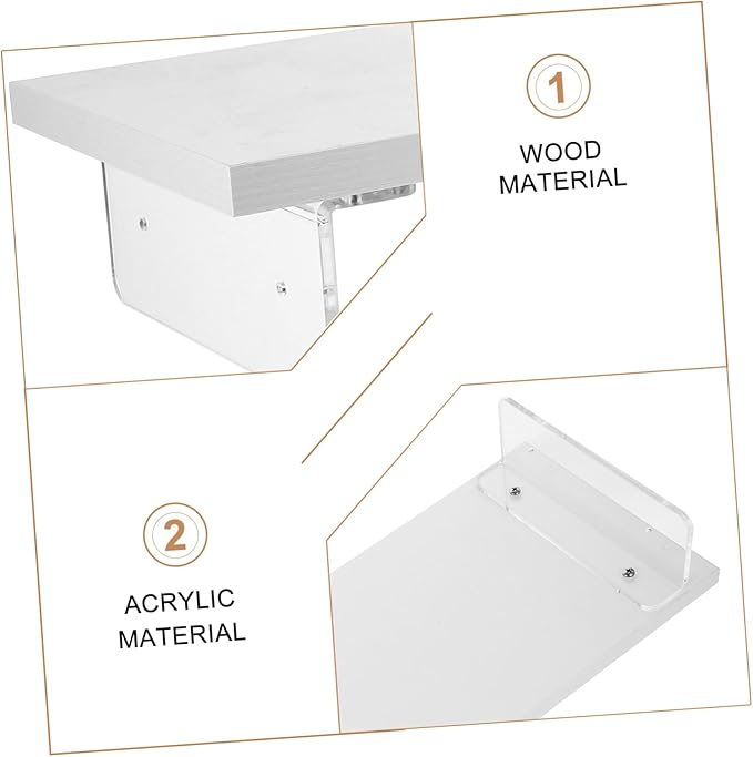 Acrylic Computer Monitor Stand Riser for Desk Laptop Holder with Strong Abrasion Resistance and Sturdy Design White Desktop Raiser for Comfortable Viewing and Improved Posture