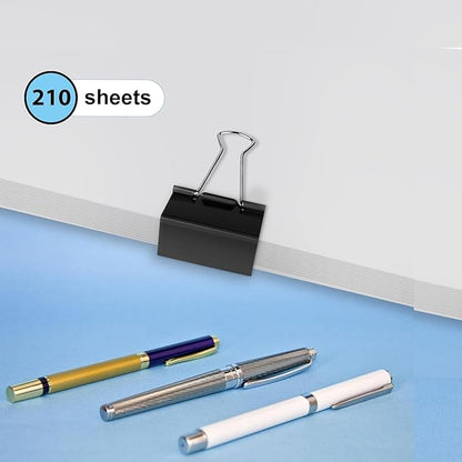 Ufmarine Extra Large Binder Clips 2 inch, (144 Pcs) Big Paper Clips for Office