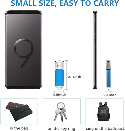 K&ZZ 16GB USB Flash Drive 5 Pack USB 2.0 Thumb Drives Memory Stick Gig Drive 16G Pen Drive USB Stick Flash Stick Jump Drive for PC Laptop, Multicolored