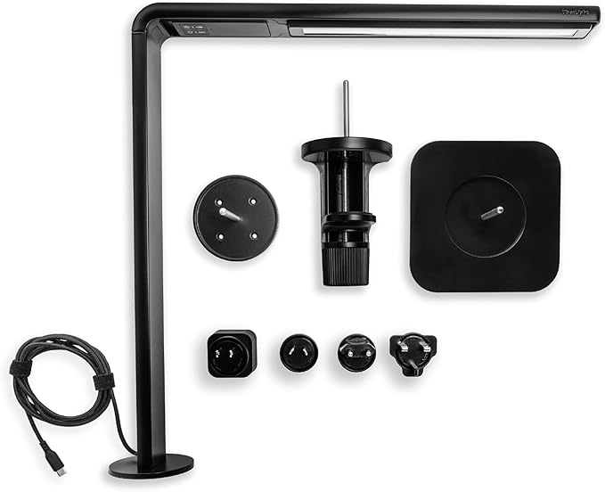Reliable UberLight™ Frame 7200TL LED Light – Desk, Audio Light, 100 Customizable Settings, Three Color Temperatures, CRI 90+, 360° Swivel, 30° Tilt Adjustment, Lifespan Up to 50,000 Hours (Black)