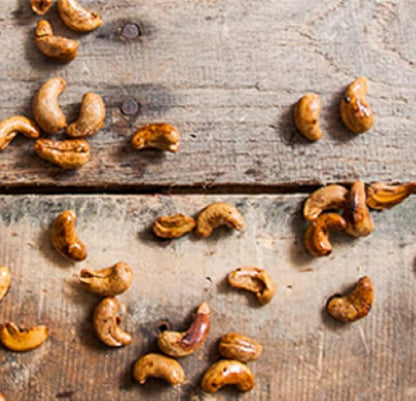 Dry Roasted Dark Cashews with Himalayan Salt (1 Lb) - Dark Oven Roasted to Perfection in Small Batches for Added Freshness - Super Crunchy - Farm Fresh Nuts Brand