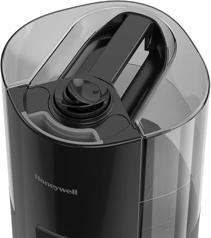 Honeywell Dual Comfort Cool + Warm Mist humidifier. Humidifier for Bedroom, Office, Living Room and Home. Provides Temporary Relief from Dry air discomforts - Black, HWC775B