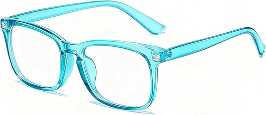 Blue Light Glasses for Woman Men | 99% Blue Light Blocking Glasses | Computer Glassess | Night Driving | Gaming | TV Phone Screen Reader Square Frame | Anti Eyestrain & UV Glare Protection