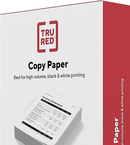 Staples 8.5-inch x 11-inch Copy Paper, 20 lbs., 92 Brightness, 600 Sheets/Ream, 6 Reams/Carton (TR62091)