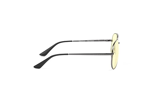GUNNAR - Premium Gaming and Computer Glasses - Blocks 65% Blue Light - Maverick, Gunmetal, Amber Tint