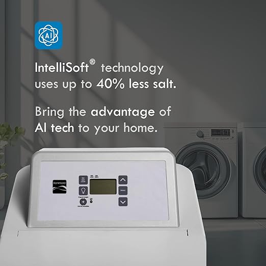 Kenmore Elite 520 Hybrid Water Softener & Whole House Filtration System – NSF-Certified 2-in-1 Softener + Filter – Great Tasting Drinking Water from Whole Home Softener
