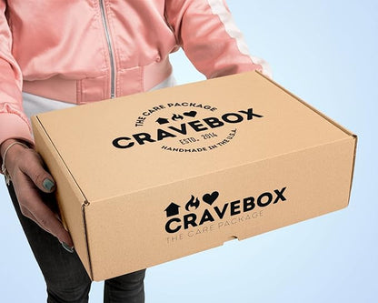 CRAVEBOX Snacks Box Variety Pack Care Package (55 Count) Christmas Treats Gift Basket Adults Kids Grandkids Guys Girls Women Men Boyfriend Birthday Cookies Chips College Student Office School