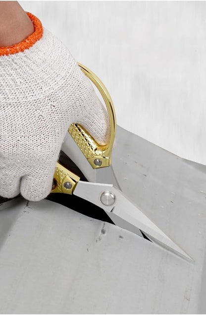 Yellow Office Scissors -Heavy Duty & All Purpose, Stainless Steel, Ideal for Kitchen office & Home Use