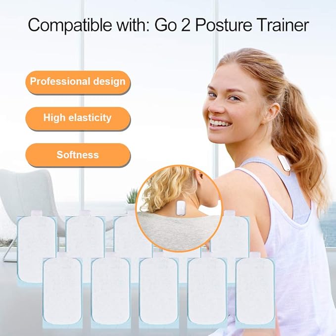 25Pcs Adhesive Compatible for Posture Correction Device, Anti-Sensitive, Super Stickiness, Non-Stick Residue Design. (For Go 2)