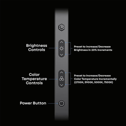 Lume Cube Edge Light 2.0 Bi-Color LED Desk Lamp - Black