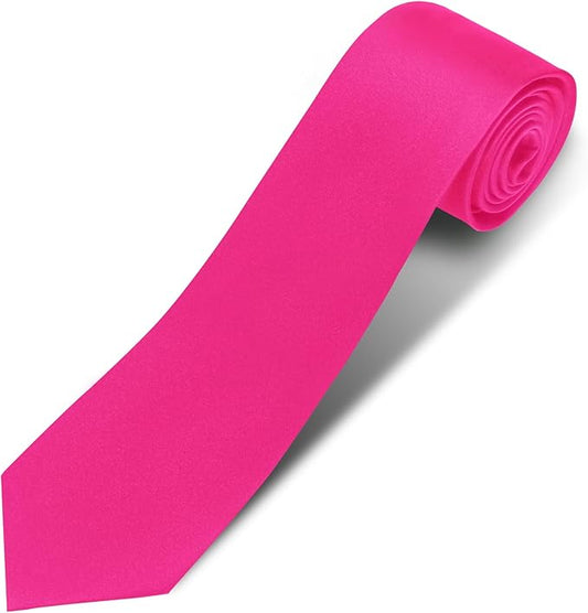Men's Ties Solid Pure Color 3.15" (8CM) Necktie Plain Formal Business Wedding Black Ties For Men
