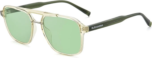 Sleep Glasses for 99.9% Blue Light Glasses Dual AR Coatings Green Lens for Computer Gaming Reduce Eyestrain