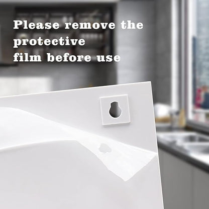 Tirifer Disposable Paper Cup Dispenser, Acrylic Coffee Cup and Lid Storage Organizer Holder, Coffee Milk Tea Shop Restaurant Accessories Christmas Party Supplies, 3 Compartments, White