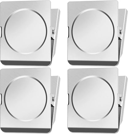 FINDMAG 4 Pack Clip Magnets 2.2 Inch Extra Large Magnetic Clips Heavy Duty, Office Magnet Clips, Whiteboard Magnet Clips, Clip Magnets for Home, Office, Whiteboard, Kitchen etc.