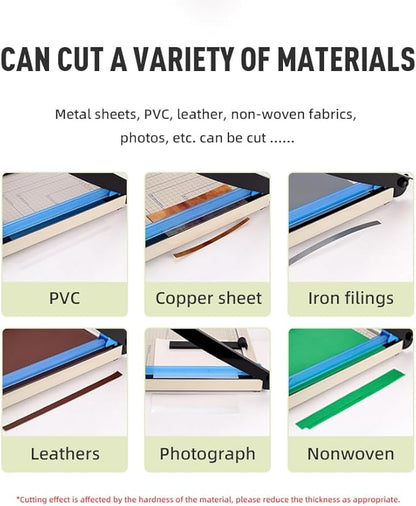Paper Cutter A4 Cut Length, Easy to Use Lightweight Guillotine Style and Trimmer with 8 Sheet Capacity, Paper Cutter Slider Labels Photo Cardstock Crafts for Home or Small Business