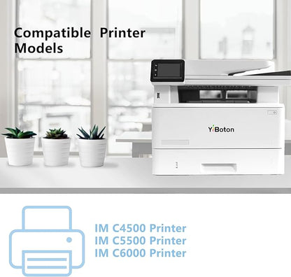IM C4500 IM C6000 IMC4500 IMC6000 Toner Cartridge 842279 842280 842281 842282 Replacement for Ricoh IM C4500 IM C5500 IM C6000 Printer(4 Pack Black Cyan Magenta Yellow)