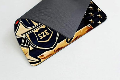 Firefighter American Flag 001 Mouse pad Customized Mousepad Non-Slip Rubber Base Mouse Pads for Computers Laptop Office Desk Accessories Mouse pad