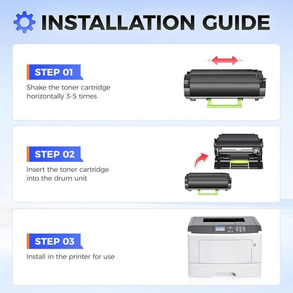 24B6040 Imaging Unit (Not Toner) High Yield Replacement for Lexmark 24B6040 Drum Unit Compatible with M1140 XM1140 XM1145 M1145 M3150 XM3150 XM3150h Laser Printer All-in-One Copier (60,000 Pages)