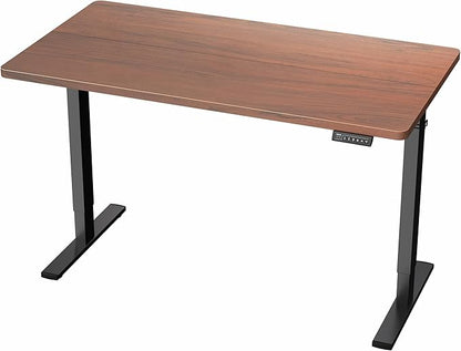 VIVO Electric 43 x 24 in Standing Desk, Memory Height Adjustment, 1B Series, Dark Walnut Top, Black Frame, DESK-1B4D