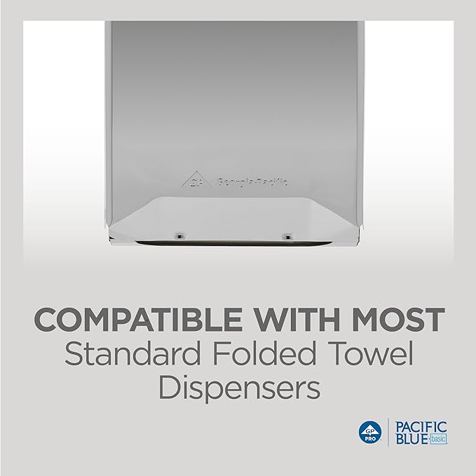 Pacific Blue Basic‚ C-Fold Paper Towels (Previously Branded Acclaim) by GP PRO, White, 20603, 240 Towels per Pack, 10 Packs per case