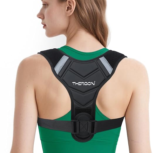 Posture Corrector for Women and Men, Adjustable Back Brace for Spine Alignment & Shoulder Support, Comfortable & Breathable Clavicle Straightener, Supports Better Posture & Reduces Upper Back Discomfort (Large,Chest Size 29"-43")