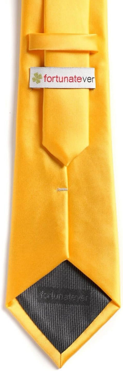 Mens Solid Satin Mens Tie With Hanky,Handmade Neckties For Men