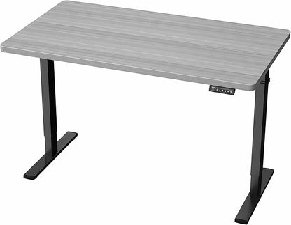 VIVO Electric 43 x 24 in Standing Desk, Memory Height Adjustment, 1B Series, Dark Gray Top, Black Frame, DESK-1B4G