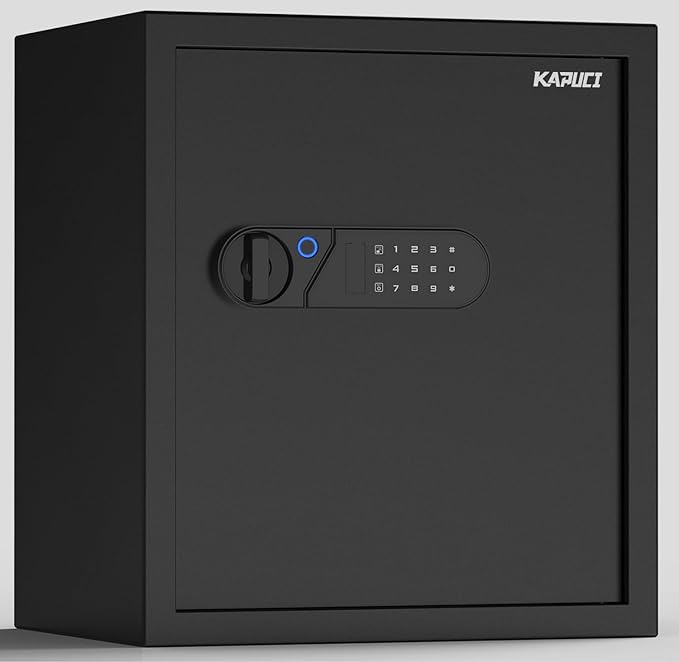 KAPUCI Biometric Fingerprint Touchscreen Small Home Security Safe (2.25 Cuft-Fingerprint)