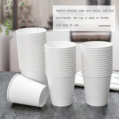300 Pack 3 oz White Paper Cups, Bathroom Cups Disposable, Moushwash Cups for Snack, Water, Juice,Candy Ideal for Party Bathroom and Office