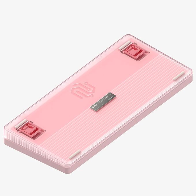 nuphy Halo75 V2 Mechancial Gaming Kyeboard,75% Wireless Hot Swappable Bluetooth Keyboard,83 Kyes RGB Backlit Keyboard,Support Bluetooth/2.4GHz/USB-C-Pink Mint Switch