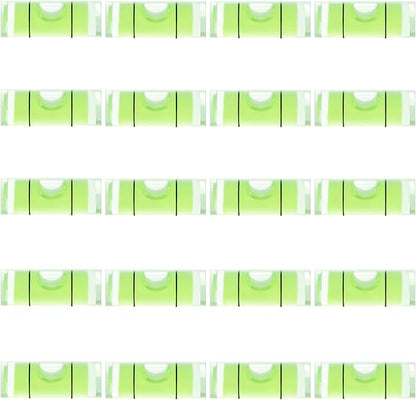 JYK Mini Cylindrical Level 10pcs, 13x41mm Small Horizontal Bubble Levels - Bubble Spirit Level Measuring Tools for Construction, DIY, and Layout