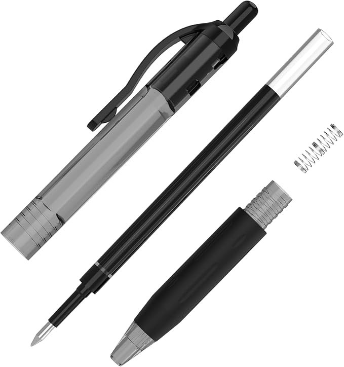 EYEYE G-103 Retractable 0.5mm Gel Pens, 5 Black 5 Blue Extra Fine Point Blue Ink Pens Quick Dry, Ballpoint Pen Fine Point Smooth Writing Pens for Office School Supplies