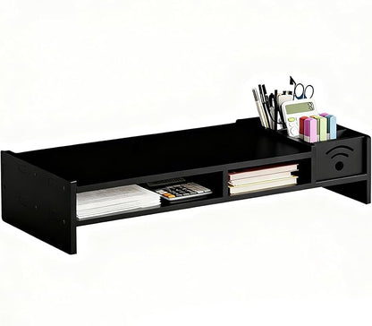 Computer Monitor Stand | 2-Tier Desk Shelf - 4.3 Inch Height Monitor Shelf with Storage Organizer,for Home Laptop PC TV Work Table Dorm