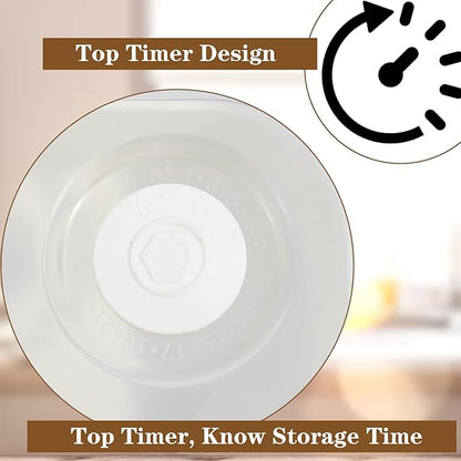 2 Pack Divided Snack Container with Lid & Handle, Dishwasher Safe 8 Compartment Snack Platters, Portable Snackle Box Container for Fruits, Candy, Nuts, Charcuterie, Picnic, Party & Travel