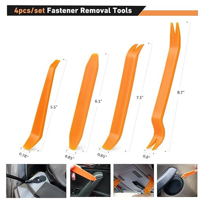GOOACC - GRC-04 20SETS 240PCS Bumper Retainer Clips Car Plastic Rivets Fasteners Push Retainer Kit Popular Sizes Auto Push Pin Rivets Set Door Trim Panel Fender Clips for GM Ford Toyota Honda Chrysler