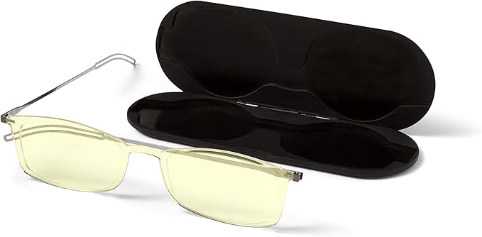 ThinOptics Frontpage Blue-Light Blocking Computer Reading Glasses and Milano Aluminum Case