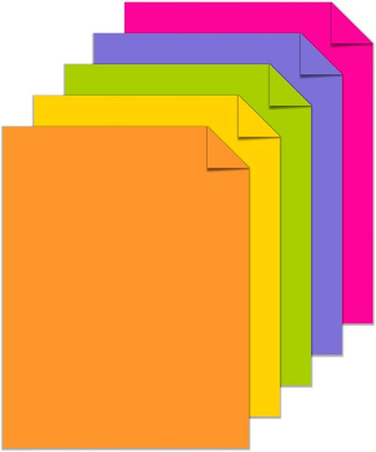 Astrobrights Mega Collection, Colored Paper, Joyful" 5-Color Assortment, 625 Sheets, 24 lb/89 gsm, 8.5" x 11" - MORE SHEETS! (91624) (Pack of 2)