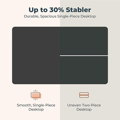 Small Adjustable Stand Up Desk for Children,One-Piece Standing Desk 31.5 x 19.7 Inch, Home Office Desk Computer Workstation, Black