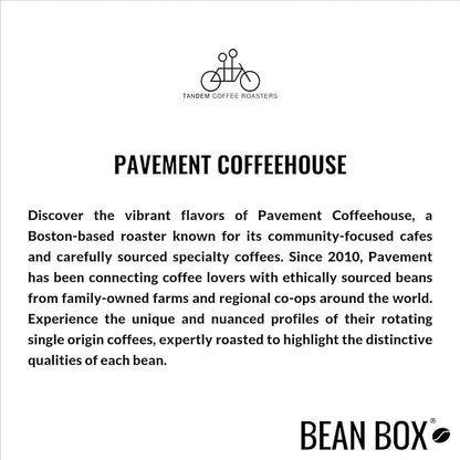 Bean Box Boston Coffee Sampler, 2-Pack - Roasted by Pavement Coffeehouse, Gourmet Arabica Coffee, Variety Pack - Freshly Ground