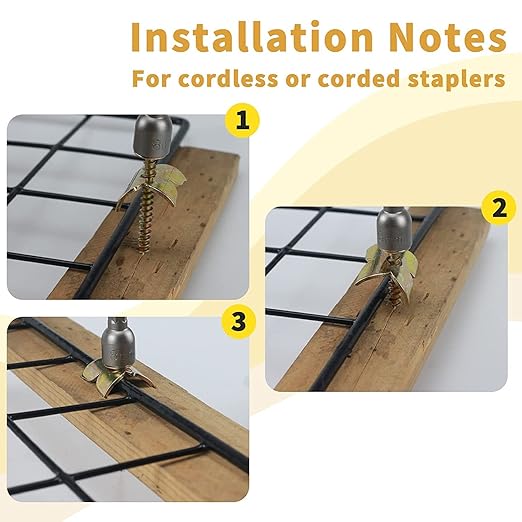 Fence Nails - Steel Wire Fencing Staple for Softwoods, Reuse Fence Staple Fasteners Nails with Wire Fixer, for Wire Mesh and Woven Fencing, Patent Pending