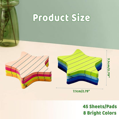 Lined Post It Notes,Small Post It Notes,Sticky Notes with Lines for Office Supplies(8PCS)