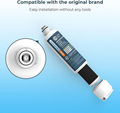 Crystala Filters Replacement for Bosch Ultra Clarity Pro Water Filter, Compatible with BORPLFTR50, 12033030, 11025825, 12028325, BORPLFTR55, WFC100MF, WFS200MF (3 Pack)