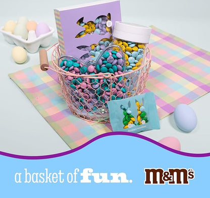 M&M'S WORLD Easter Milk Chocolate Candy Box, Festive Spring Themed Treats in Easter theme gift box, Perfect for Egg Hunts, Basket Fillers, Party Favors, and Seasonal Snacking