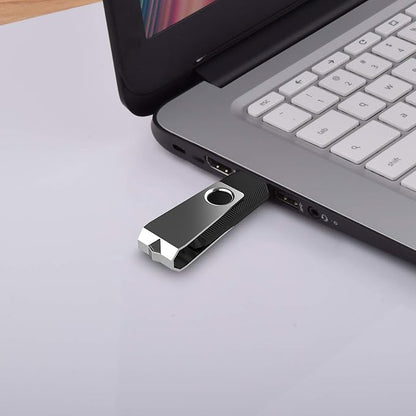 KEXIN 10 Pack USB Flash Drive - 64GB Thumb Drive with Swivel, Black (64GB, 10 Pack)