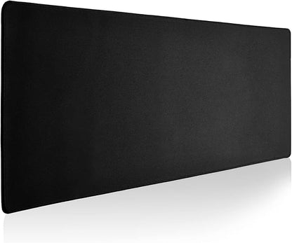 Large Gaming Mouse Pad with Durable Stitched Edges, Non-Slip Rubber Base, Black Mousepad Mouse Mat Desk Pad for Home Office Gaming, 35.4''x15.7''x0.12'', Black