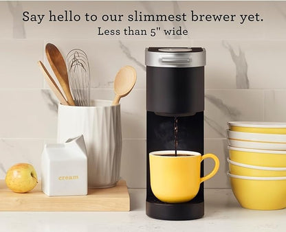 KeurigK Mini Single Serve KCup Pod Coffee Maker, 6 to 12oz Brew size, with Cord Storage, Perfect for Small Spaces, Black